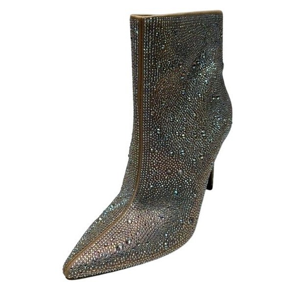 I.N.C. International Concepts Womens Reisa Zip-up Dress Booties, Silver, 10M - Picture 2 of 4